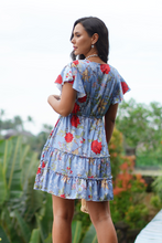 Load image into Gallery viewer, Angeline Dress in Blue Floral