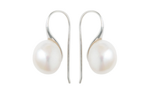 Load image into Gallery viewer, Silver Balinese Pearl Earrings