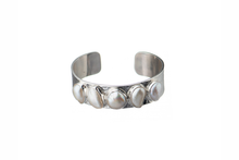 Load image into Gallery viewer, Baroque Pearl Cuff Bracelet