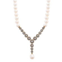 Load image into Gallery viewer, CZ Pearl Drop Necklace