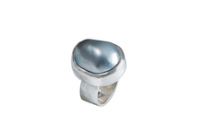 Load image into Gallery viewer, Silver Tahitian Pearl Ring